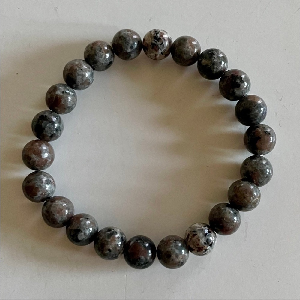 Yooperlite Stone Stretch Bracelet ~ 8mm Beads